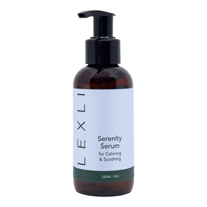 4 oz bottle with blue label, Serenity Serum